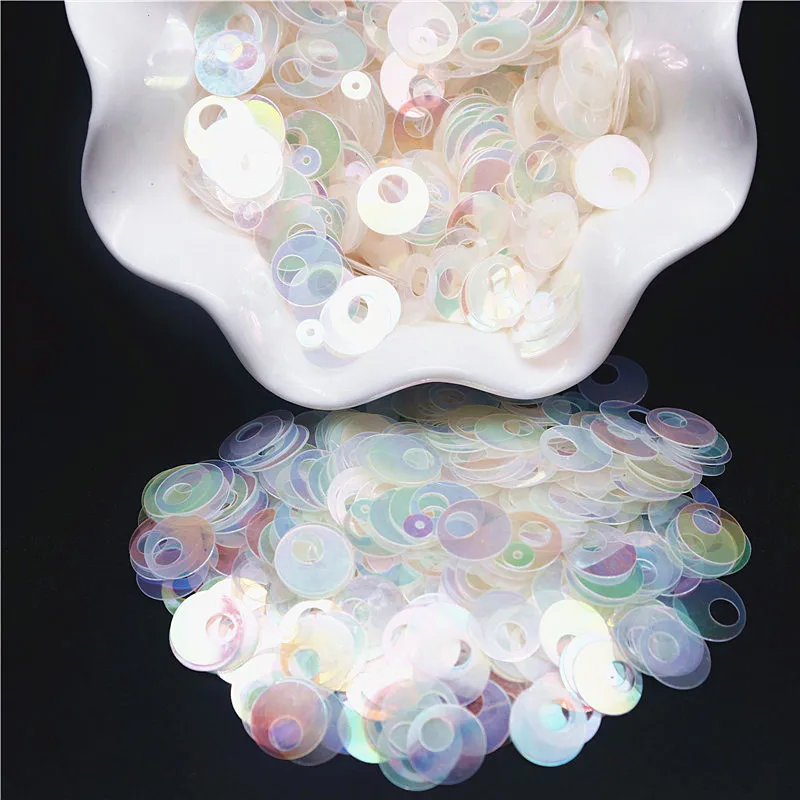 20g Di Paillettes Rosa PVC – 600 Pezzi Circa – Diametro 10mm, Foro 1mm – Per Cucito, Artigianato, Scrapbooking, Decorazioni E Gioielli Fai Da Te - 5