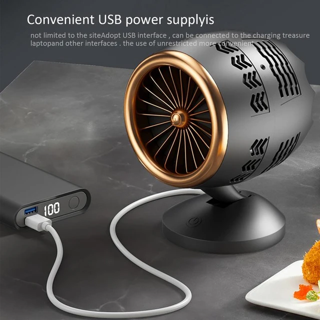 Desktop Range Hood USB Charging Portable Kitchen Exhaust Fan