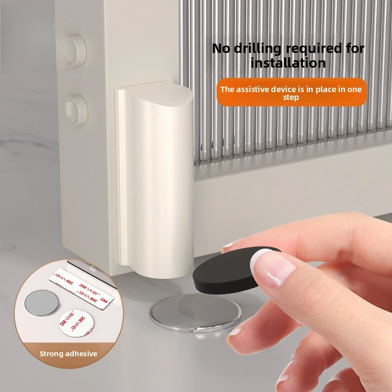 Magnetic Hidden Door Stopper and Wall Protector - Elegant Home Decor Accessory