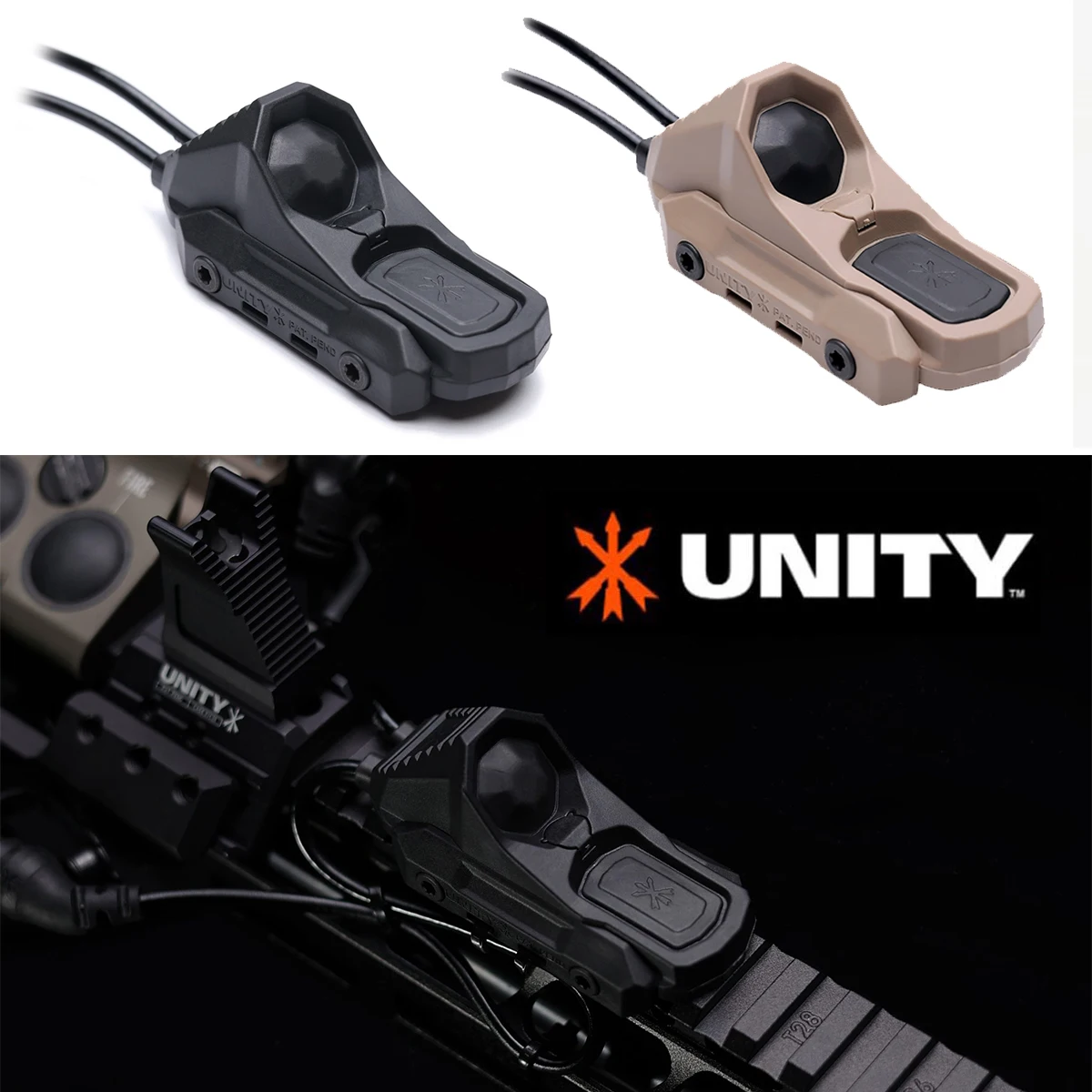 UNITY Tactical AXON Switch Remote Dual Function Pressure Switch For SureFire M300 M600 Flashlight PEQ NGAL 2.5 3.5 Crane