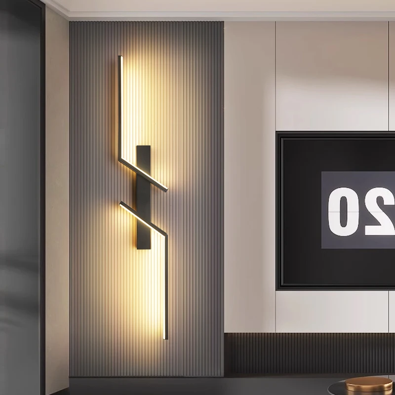LED Wall Lamp Wall Light Long Bar Scone Home Decor Living Room Bedroom Minimalist Bedside Background Interior Lighting