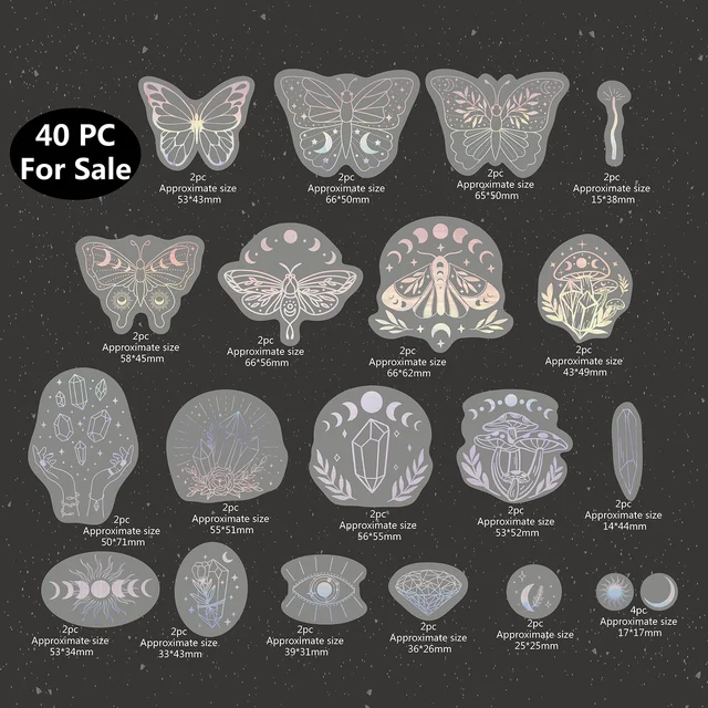 Holographic Glitter Decals 2