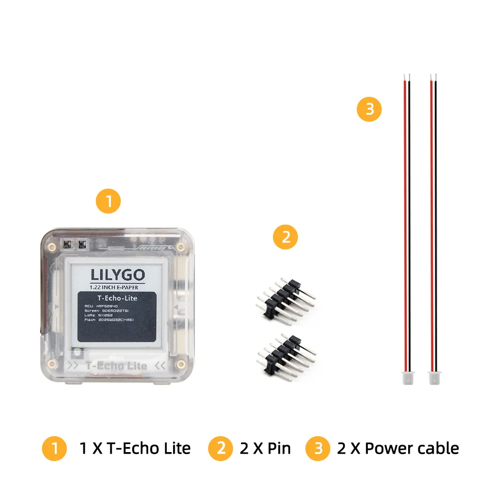 ® T-Echo Lite NRF52840 LoRa E-Paper Display Ultra-Low Power Module Meshtastic-Co