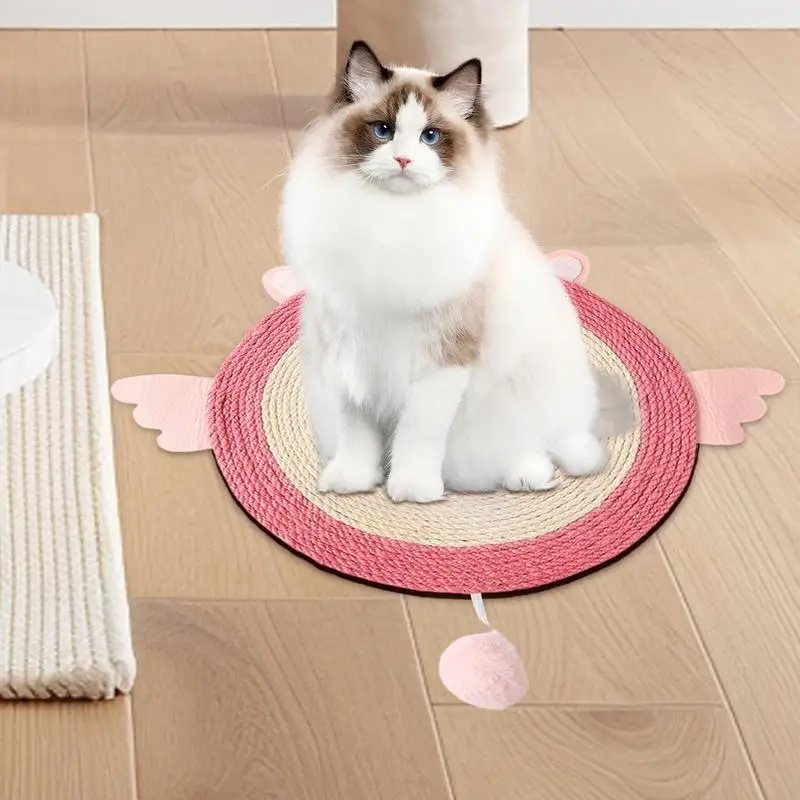 Sisal 고양이 스크래처 보드 고양이 스크래치 포스트 매트, 장난감 침대 매트, 클로 샤프너, 가구 보호 스크래퍼, 그라인딩 네일 패드 매트