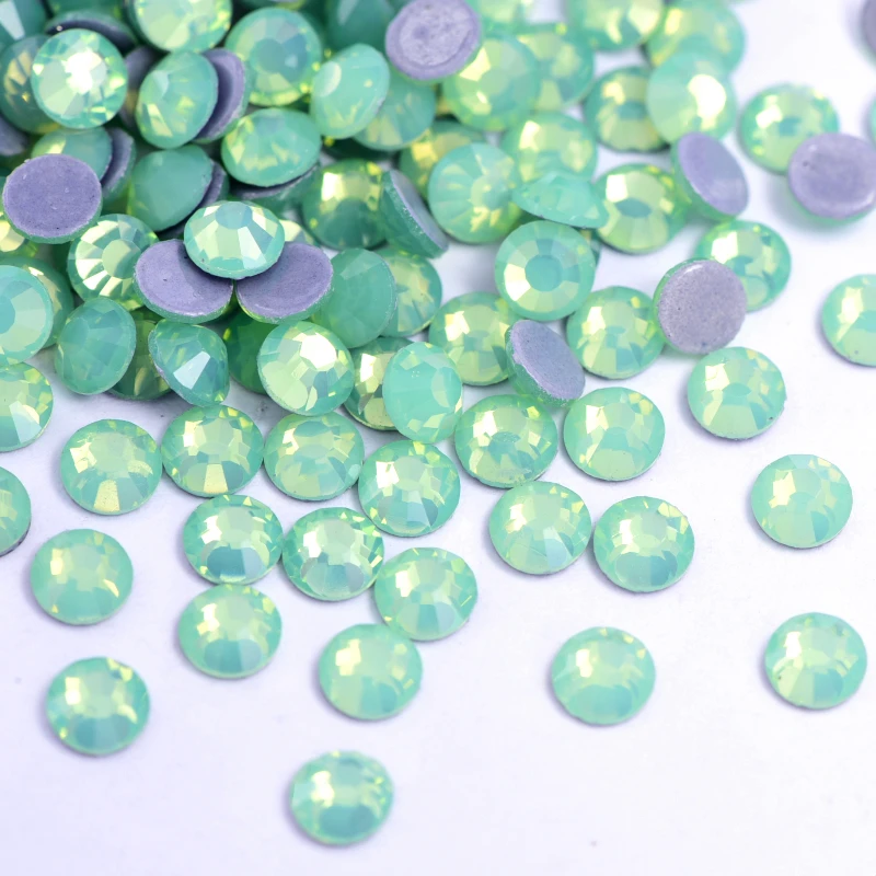 New 4 Opal Colors Crystal стразы Hotfix Rhinestones Bling Glitter