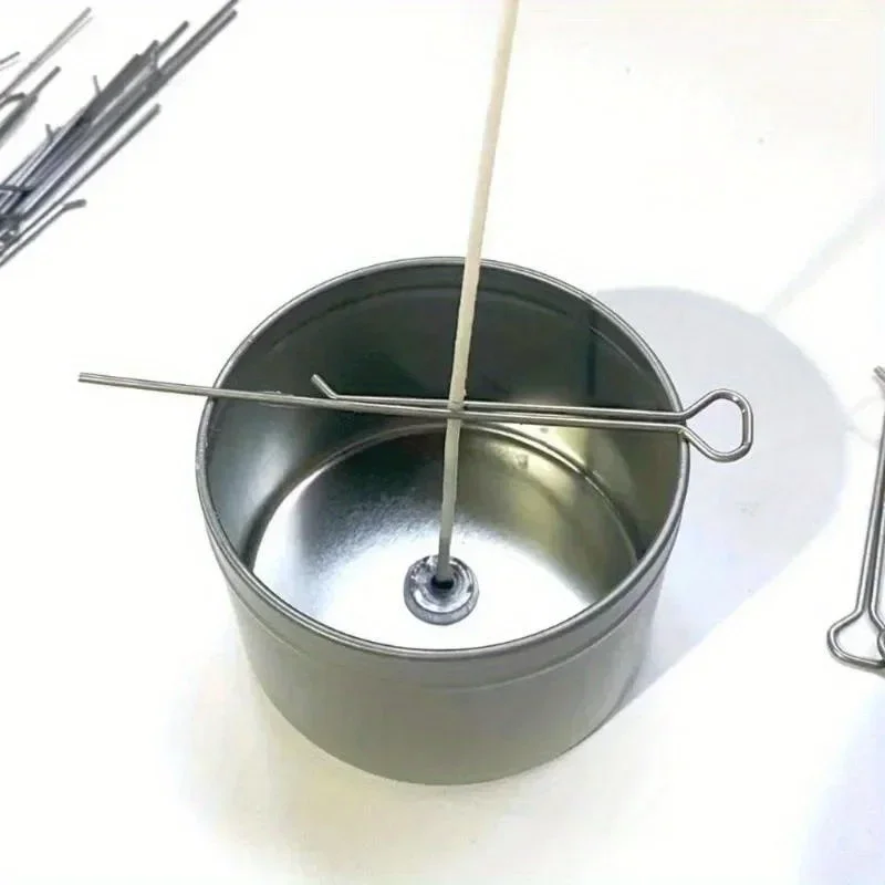 Candle Wick Holders 10/20Pcs Candle Wick Fixer Cotton Fixed Iron Clip Stabiliser DIY Candles Making Device Tool Accessories