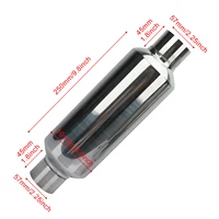 High-Flow Stainless Steel Exhaust Muffler - 2" to 3" Adjustable Tip - Image 6