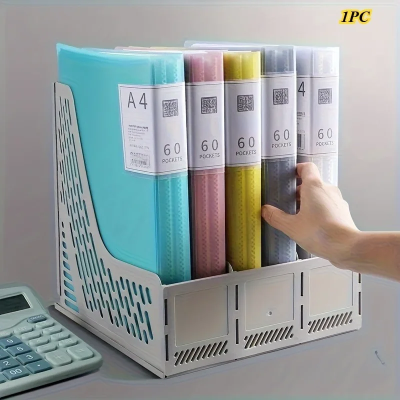 1pc A4 Folder Suitable for High Transparency And Durable Document Storage in Offices, Schools,Portable,Ideal for Study Supplies 1