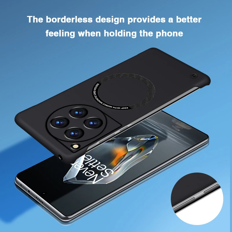 Sleek Frameless Magnetic Wireless Charging Phone Case