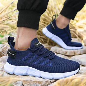 أحذية رجالية صيفية عالية الجودة خفيفة الوزن ومريحة للتنفس أحذية ركض للرجال مصممة شبكية للتنس في الهواء الطلق أحذية رياضية كاجوال