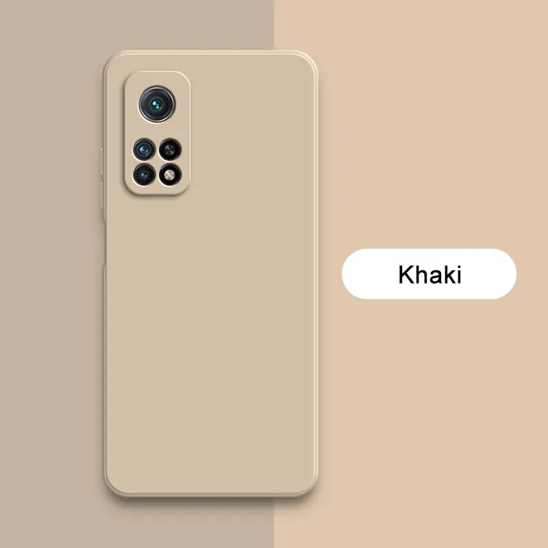 Premium Square Liquid Silicone Soft Candy Protective Phone Case