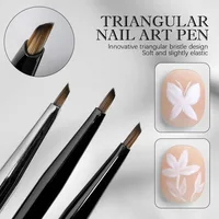 1Pc Nail Art Brushes Japanese Painting Pen Petal Butterfly Nail Art Design Pen Painting Tools Liner Gel Polish Drawing Brush 1