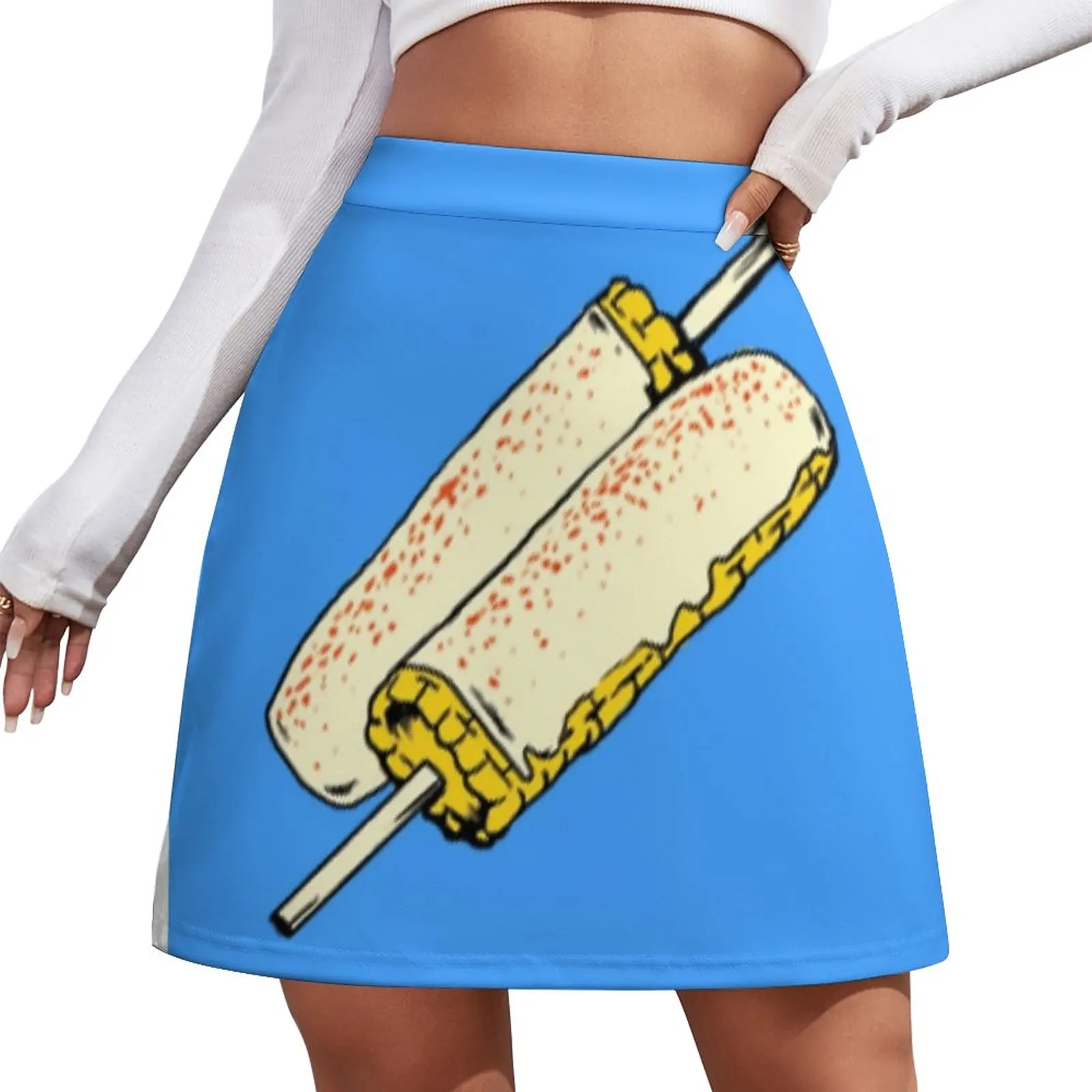 

El Elote Loteria Card (The Corn Elote) Mini Skirt Korean skirts Female dress School skirt