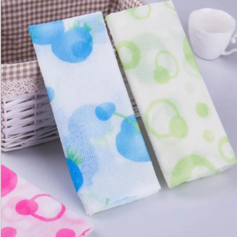Description Picture 5 of item1Pc 30x90cm Nylon Wash Cloth Bath Towel Beauty Body Skin Exfoliating Shower Bathroom Washing