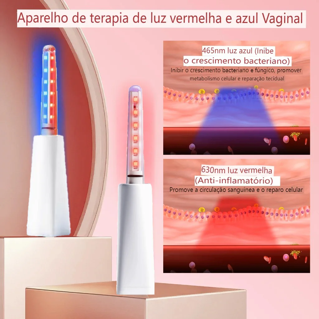 Led Red Blue Light Therapy Device Personal Health Care Physiotherapy Treatment Female Women Gynecological Vaginitis Treatment 3
