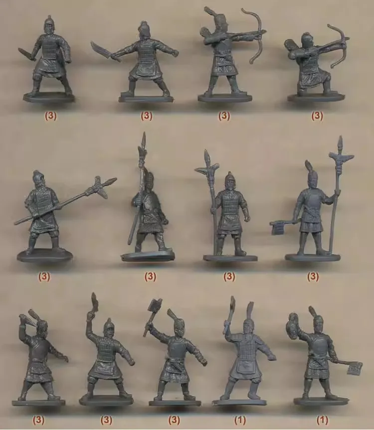 

Миниатюрная модель 1/72 китайская династия династии Шанг-солдаты