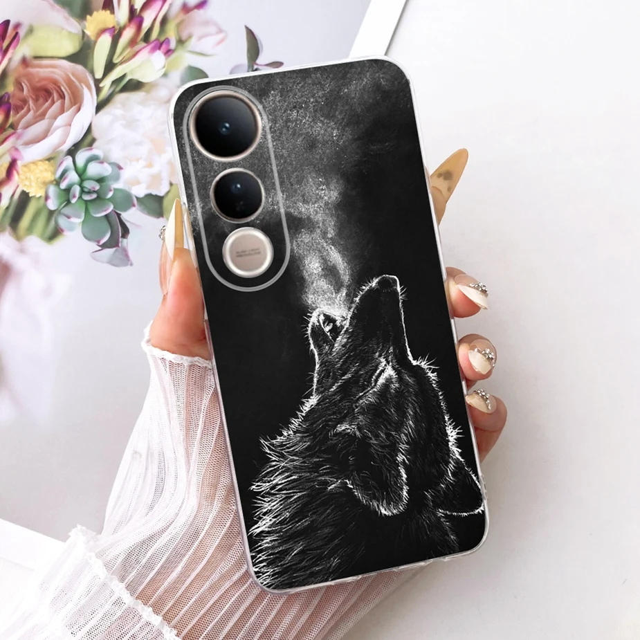 Luxury Bow Flowers Painted Soft Silicone Phone Case Cover