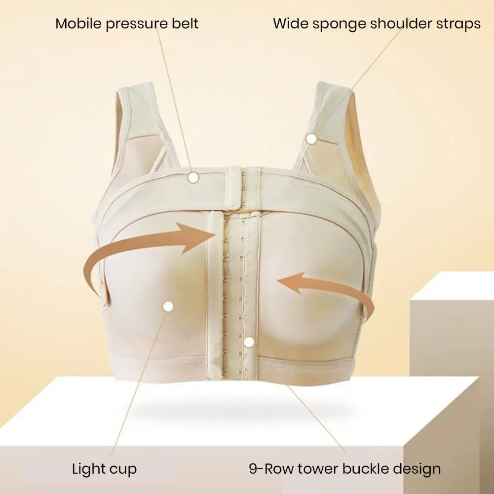 Women's Front Button Bra, Fixed And Pressurized Breast-receiving Underwear  After Breast Surgery, Adjustable Bra-r