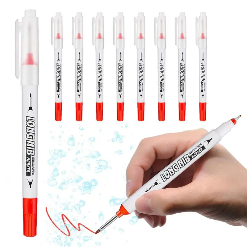 

Строительный маркер, 10 шт., 20 мм, маркеры с глубоким охватом, карандаши, вкладыш с глубоким отверстием, инструмент для фурнитуры, украшения, деревообрабатывающая мебель