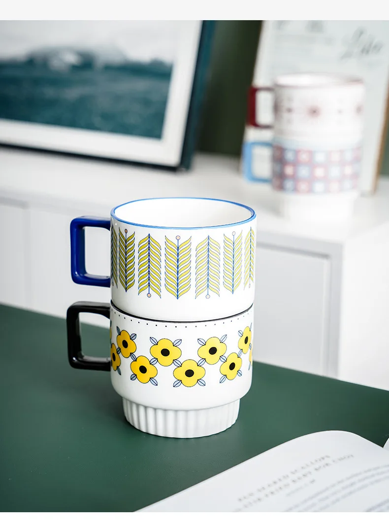 Nordic Ceramic Mugs Aesthetic Home Fashion Creativity Mug Coffee Cups Cute  Breakfast High Quality Tazas Originales Mug Cute Cup - AliExpress