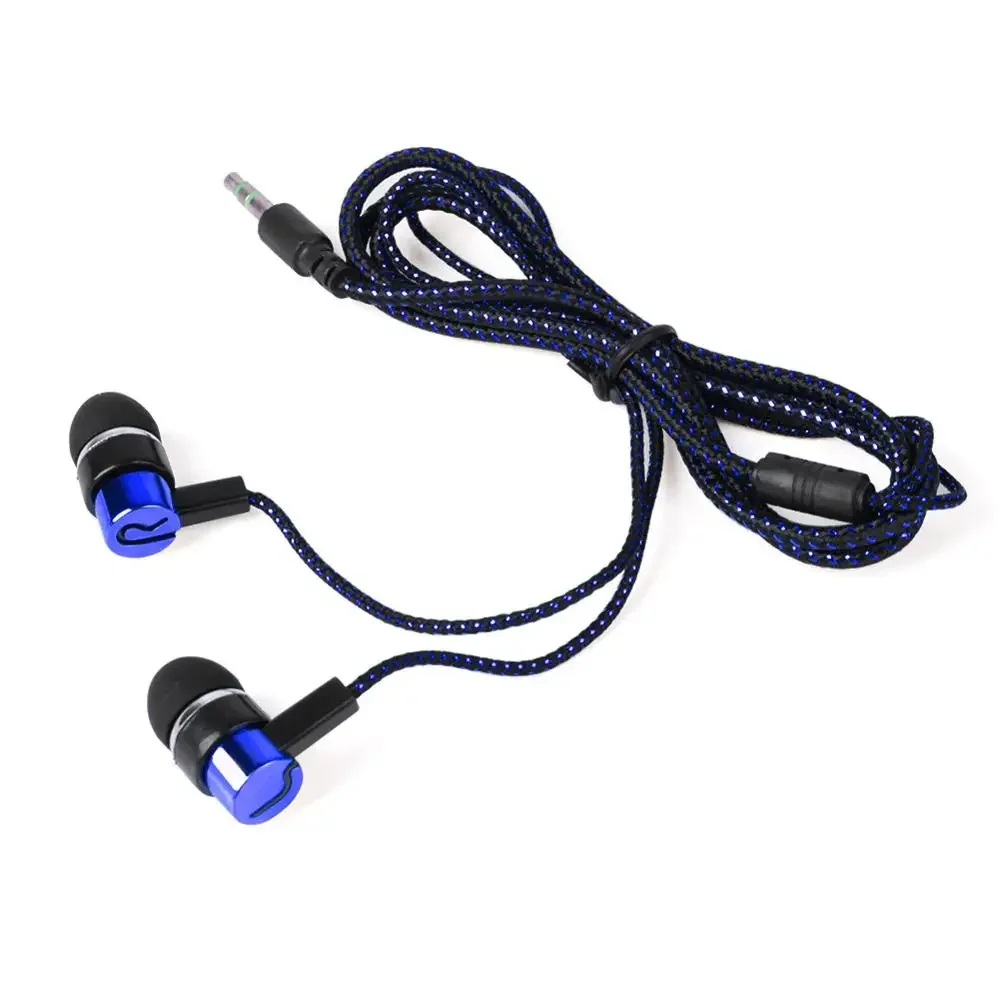 Universal In-Ear Wired Earphone Noise Reduction Stereo Earphone Noodl Style Sport Headset For Samsung Huawei_voghion.com
