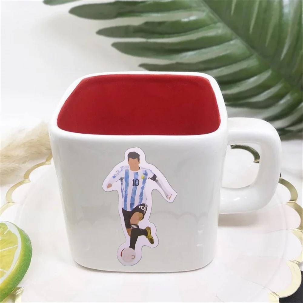 Fan Club Bar Room Decor Wall Stickers Pretty Messi Ball Player Pvc Removable for Kids Rooms Bedroom Decorations 1/10/30/50Pcs