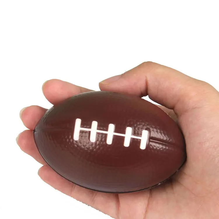 12Pcs Mini Foam Rugby Non-inflatable Ball for Children Game Ball Small American Football Child Toys Anti-stress Soccer Squeeze rugby ball