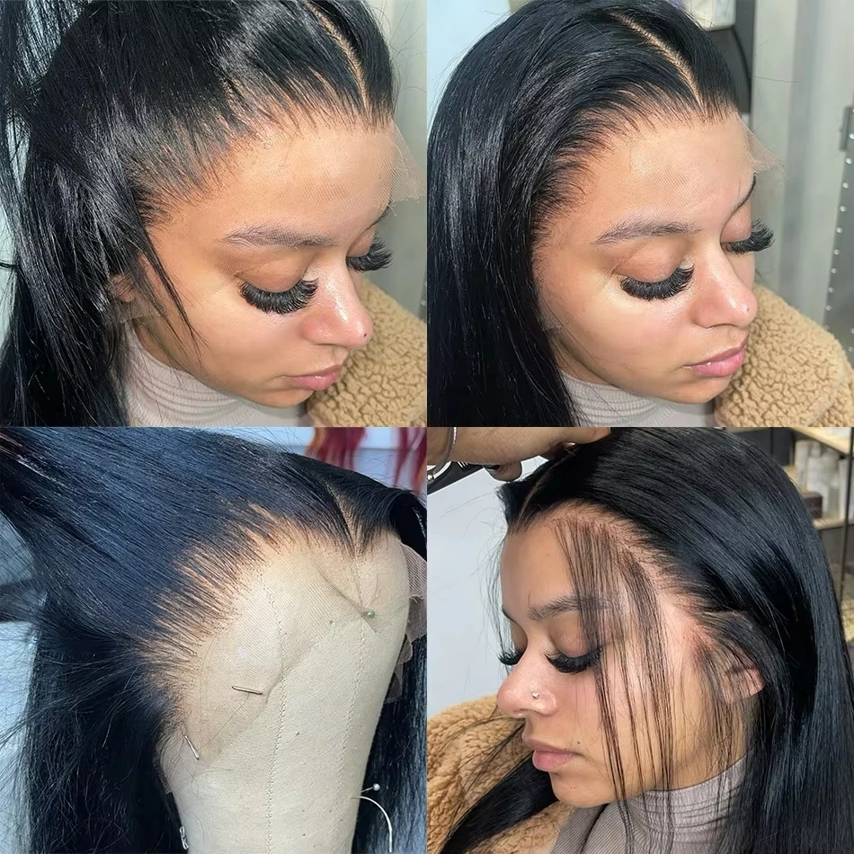 360 Full Lace Front Wigs Human Hair Bone Straight 13x4 13x6 Hd Lace Frontal Wig 200% Density Brazilian Front Wig For Black Women