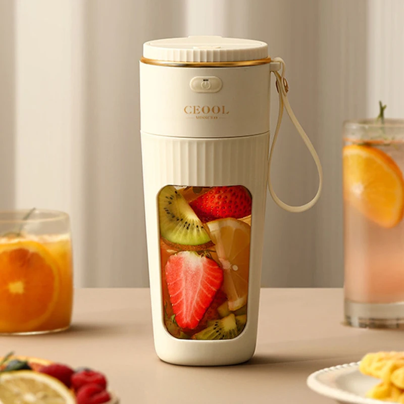

340ML Wireless Electric Juicer Cup Home Portable Water Bottle Mini Fruit Ice Blender USB Rechargeable Mixers Juice Mixing Cup