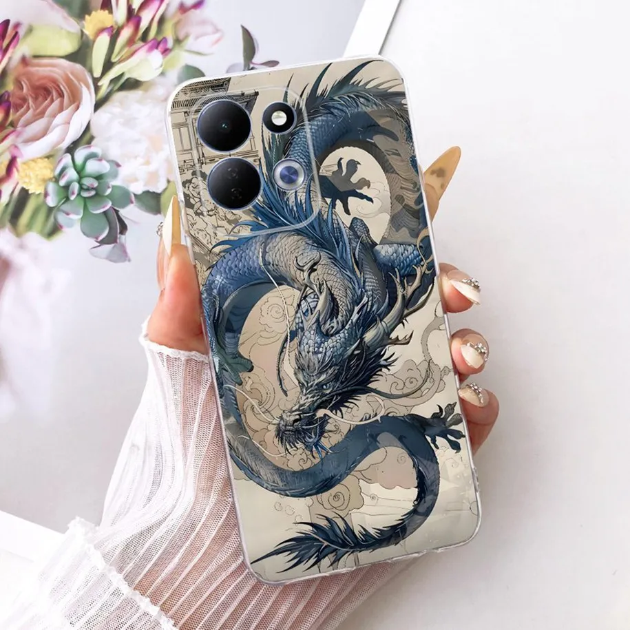 Cute Cartoon Animal Soft Silicone Clear Phone Case Cover