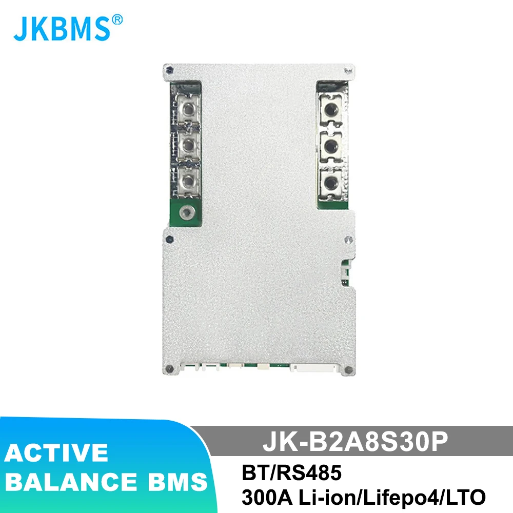 

JKBMS SAMRT BMS B2A8S30P 4S 6S 7S 8S 300A 12V 24V с функцией активного баланса тепла 2A li-ion/Lifepo4/LTO НА SAL SMART BMS