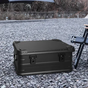 Built for outdoor adventure and everyday durability, this Aluminum Alloy Travel Storage Box is your all-in-one solution for secure, rugged storage. Crafted from high-quality aluminum alloy and finished in sleek black, it offers long-lasting performance fo 1