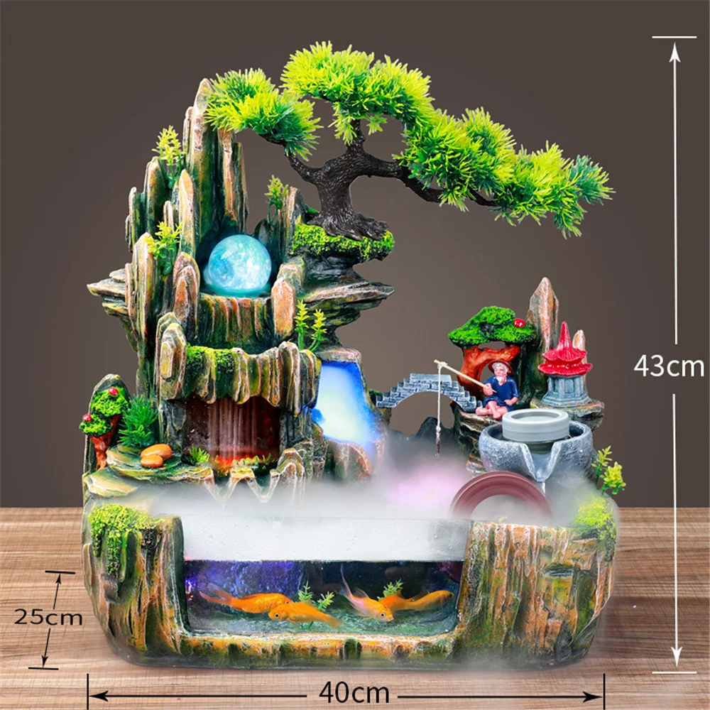 Buy Wholesale- Home Accessories Indoor Resin Tabletop Waterfall  Fountain,home Decoration Accessories -- Rustic Water Fountain Indoor from  Xiamen Flowechoing Crafts Co.,Ltd, China