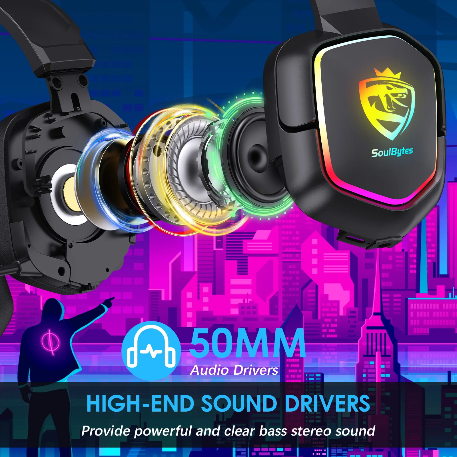 Wired Gaming Headset with Noise Cancelling Microphone