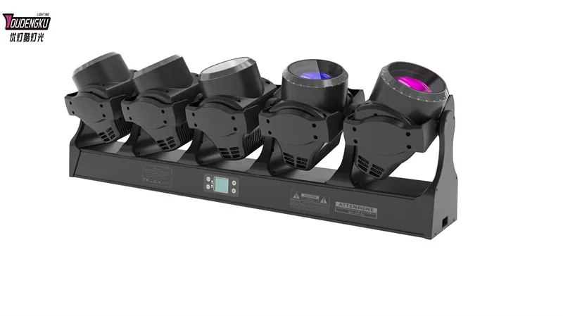 5x120W pro DJ Disco Event Stage Wash Lighting Beam Moving Head RGB LED Lights Ro