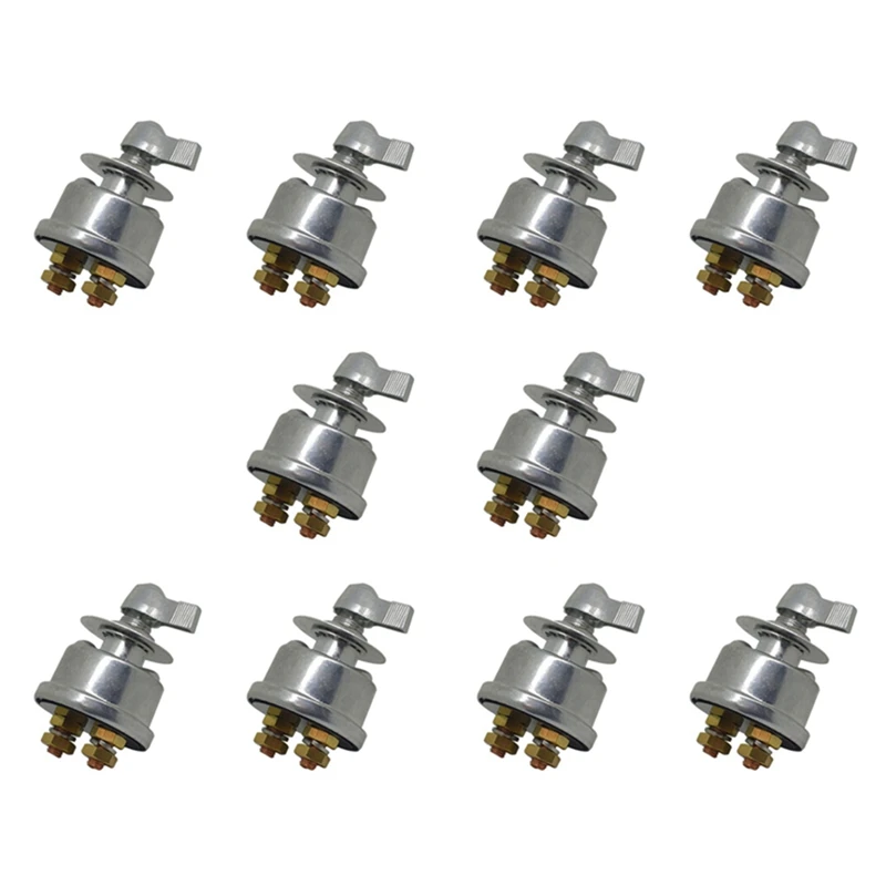 

10X 12-24 в главный переключатель отключения батареи, изолятор отключения питания батареи для автомобиля, транспортного средства, RV и лодки (вкл/выкл)