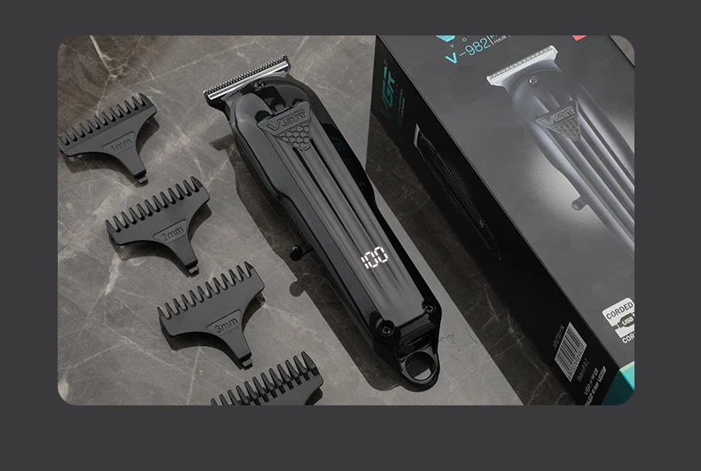Vgr Haars ch neider profession eller Haars ch neider für T-Klingen, 0mm, LED-Anzeige, für Männer, V-982 – Detail 6