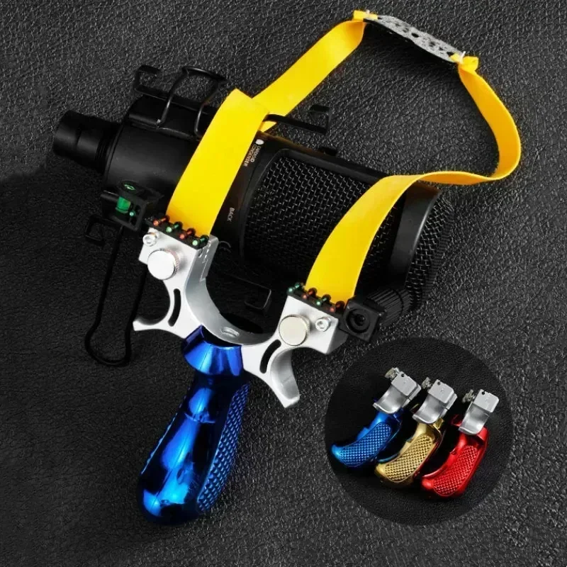 Laser Shooting Slingsshot High Precision Sling Outdoor Hunting Slingshot for Hunting High Precision Catapult Tirachinas Caza