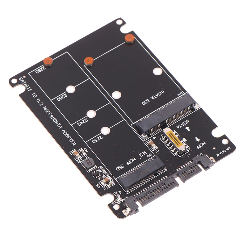 SATA 하드 디스크 어댑터 보드, SATA 60Gbps-M2 NGFF SATA SSD MSATA SSD 어댑터, MSATA-SATA M.2 NGFF