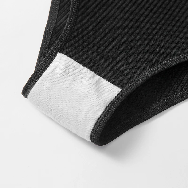 TrowBridge Cotton Women's Panties Fashion Striped Breathable Underwear Female Simple Comfortable Briefs Sports Intimate Lingerie