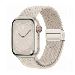 Braided Loop Magnetic Buckle Band for Smartwatch - Elegant and Adjustable Strap Bracelet (03 Star brilliance)