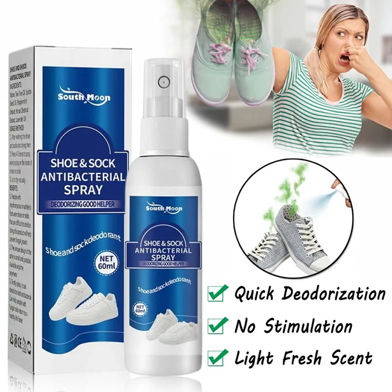 ShoeSocksOdorRemoverSprayFootwearDeodorantAntiperspirantShoes