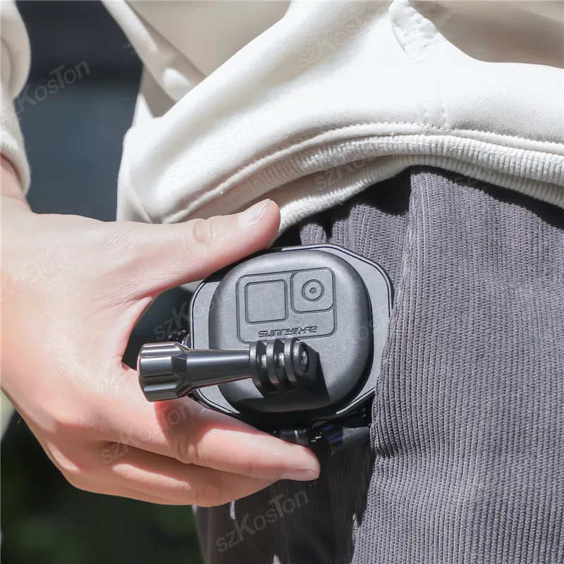 Magnetic Neck Strap Holder Mount Bracket Adapter With Lanyard for Gopro Hero 13 12 for Insta360 X4 Camera For DJI Action 5 Pro 4