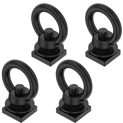 4 - Piece Stainless Steel Ring Eye Screw & Tie Down Set for Securing Cords and Ropes (4pcs m8)