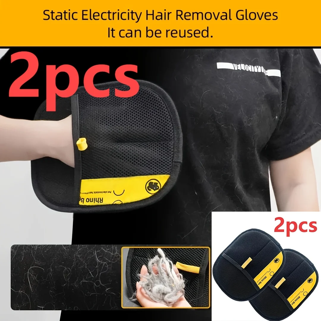Double-Sided Pet Grooming Gloves 3