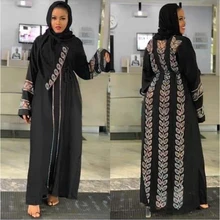 

New Abayas For Women Elegant Hijab Dress Dubai Turkey Muslim Hijab Dress Caftan Marocain Shiny Stones Kimono Islamic Clothing