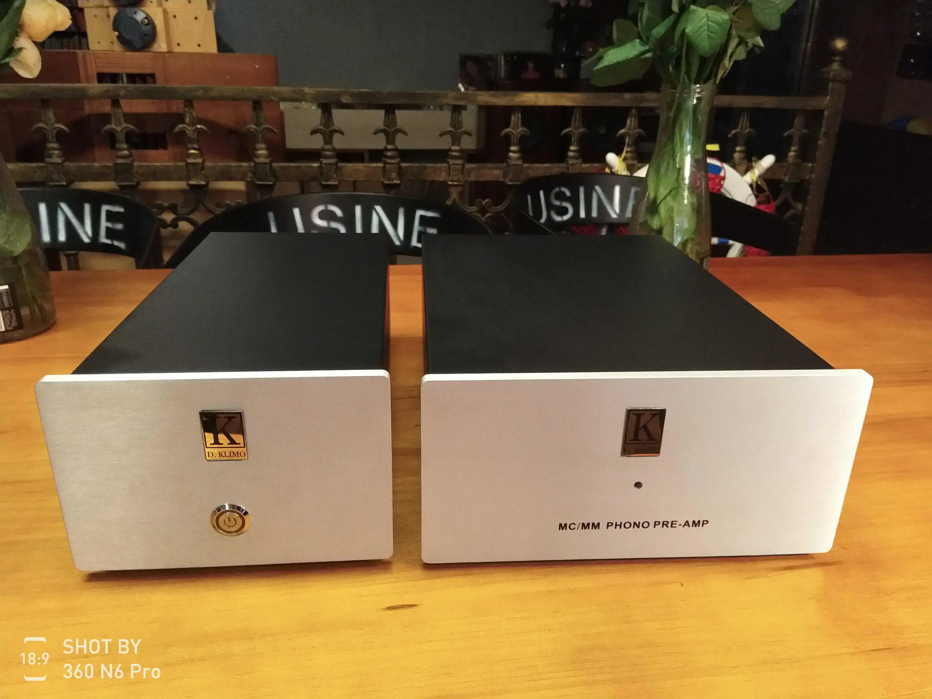 D.Klimo Shell Phono Preamp Split Power Supply Fever Chassis Dimensioni: L350 * W120 * H80 Mm, Dimensioni: L350 * W150 * H120 Mm