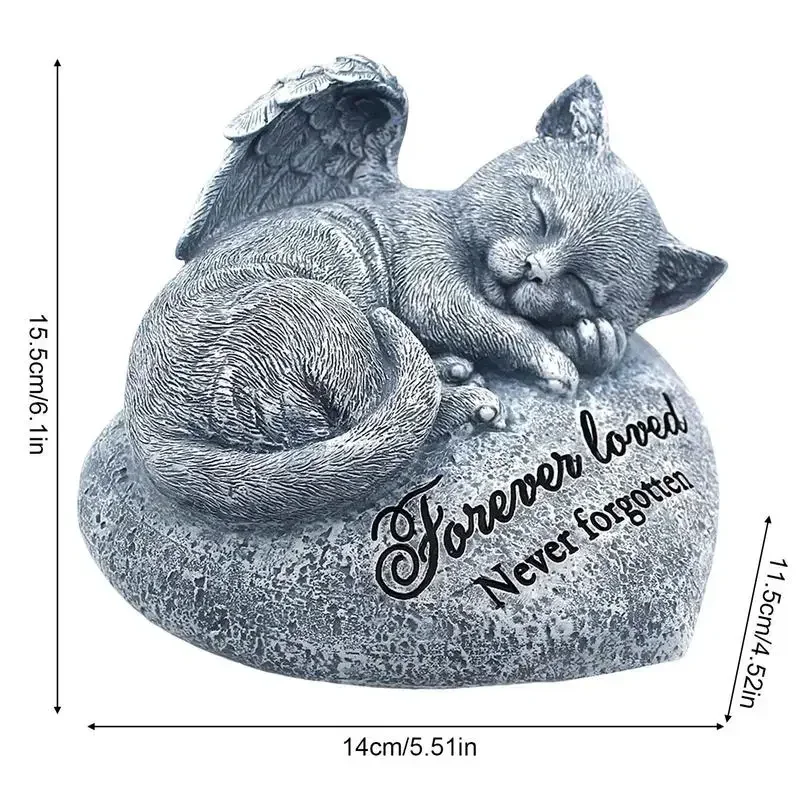 Cat Memorial Stones Cat Status For Garden Funerary Pet Memorial Tombstone Backyard Grave Markers