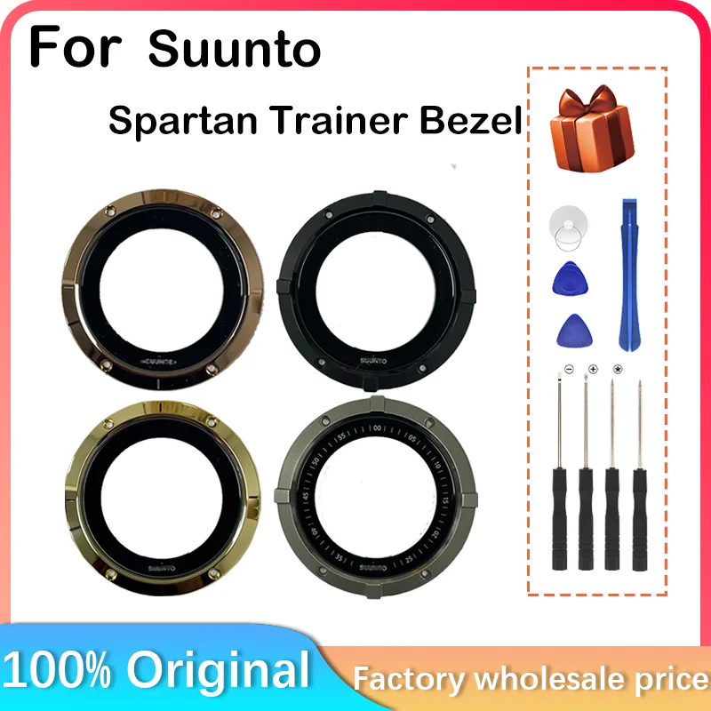 New For Suunto Spartan Trainer Bezel Plastic Frame With Cover Metal Frame Cover Screw And Waterproof Ring