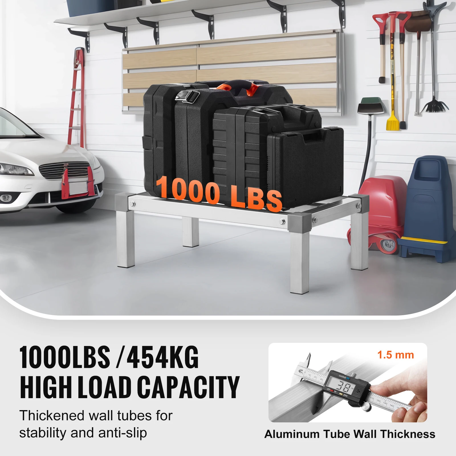 Aluminum Adjustable Storage Rack for Kitchen Garage